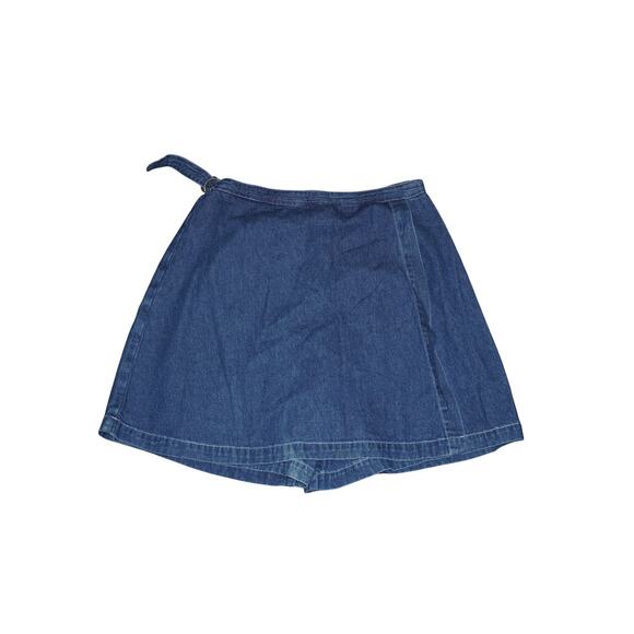 Vintage 90s Disney Store Mickey & Minnie Embroidered Denim Skort – Women’s Small - Picture 6 of 10